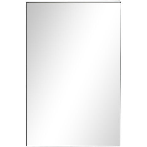 Armoire miroir de salle de bain en acier inoxydable armoire murale de toilette 39 x 12 x 60 cm