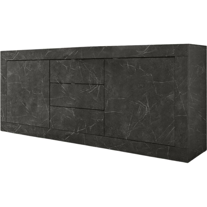 Homemania - calicosy - Buffet 2 portes 3 tiroirs L210 cm - Initial