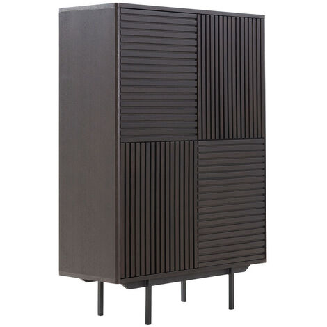 Armoire multifonctionnelle d'allée, brun foncé, armoire de bureau armoire de bureau classeur 10040140cm
