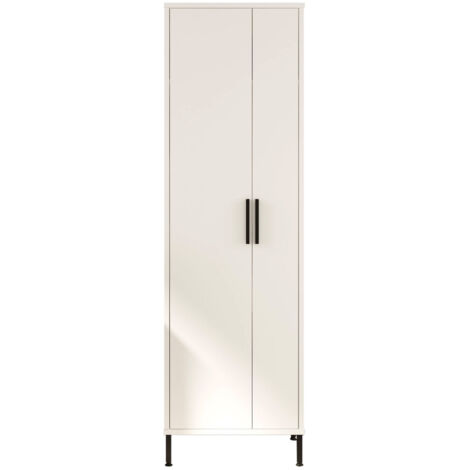 Armoire multifonctionnelle en bois "Jienna" - 50 x 36 x 165 cm - Blanc