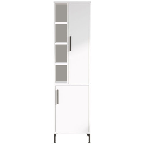 Armoire multifonctionnelle en bois "Vile" - 45 x 35 x 174 cm - Blanc
