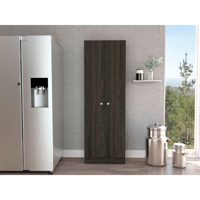 Armoire Multifunctionnelle z 60, 180.5 cm al x 59.94 cm an x 29.97 cm p , Charbon