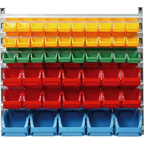 Armoire mural avec 49 boites en plastiqu lxpxh 1130x370x1050 mm ProfiPlus Depot WN 49