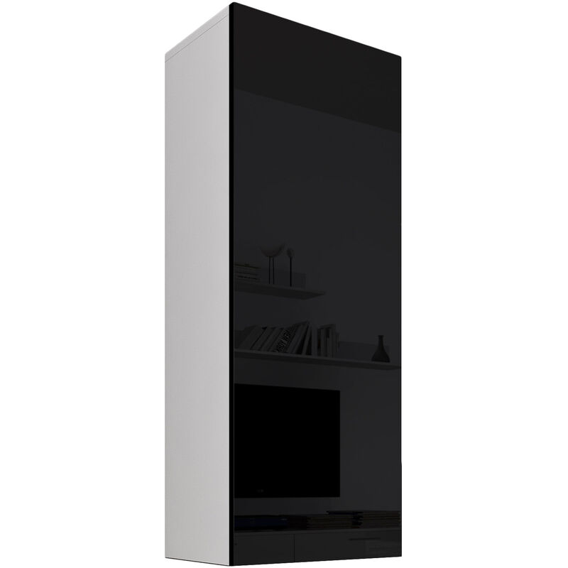 Armoire murale modèle Livigno couleur blanche et noire
