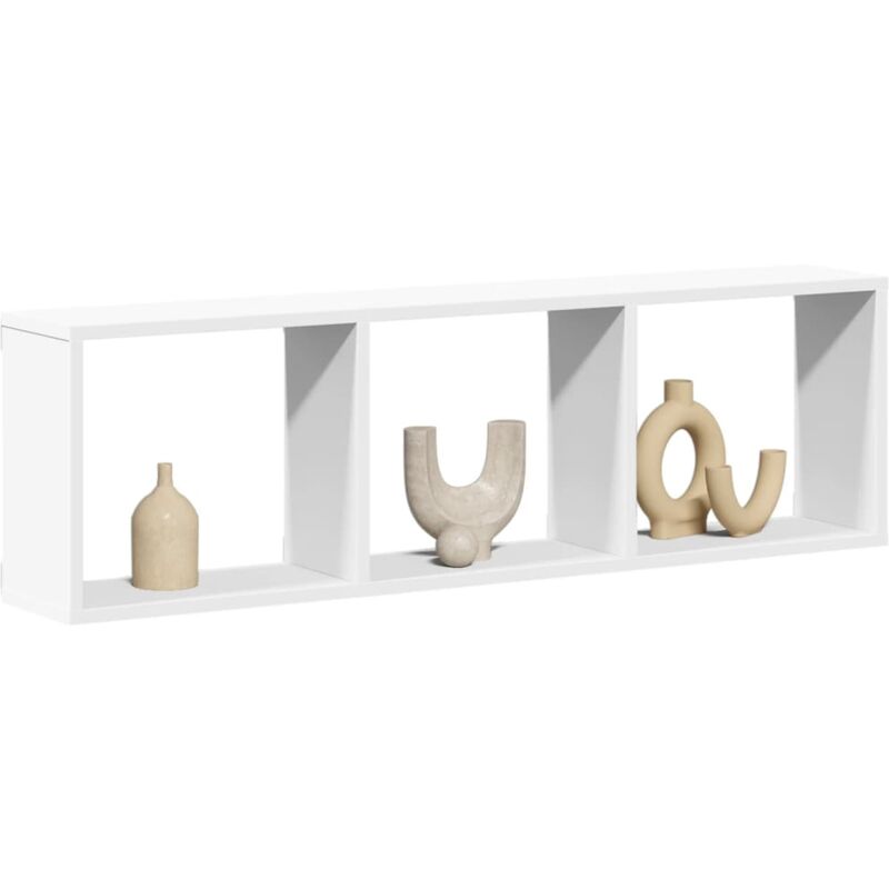 Vidaxl - Armoire murale 100x16x30 cm blanc bois d'ingénierie