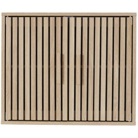 THE HOME DECO FACTORY Armoire murale 2 portes Saulk en bois