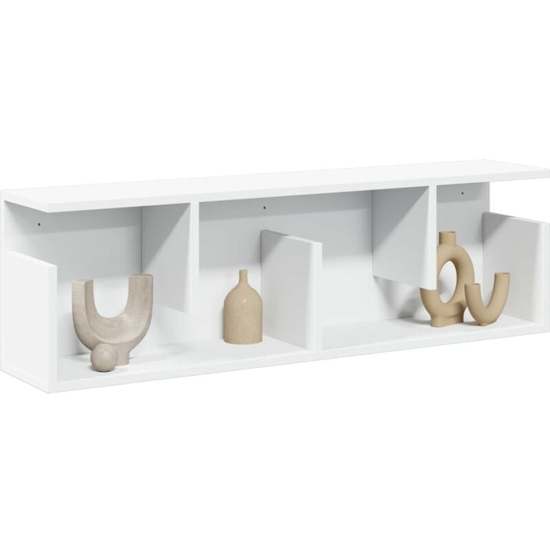 Vidaxl - Armoire murale 100x20x30 cm blanc bois d'ingénierie