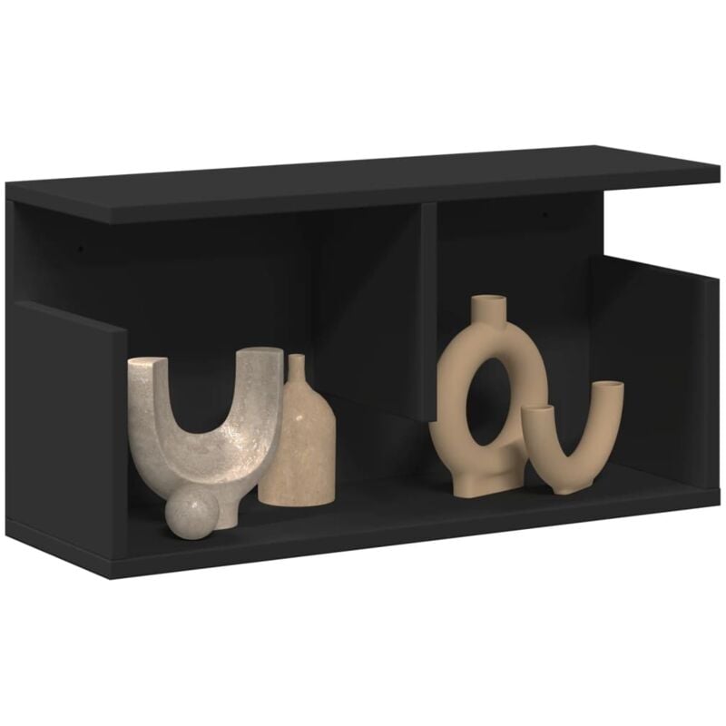 Vidaxl - Armoire murale 60x20x30 cm noir bois d'ingénierie