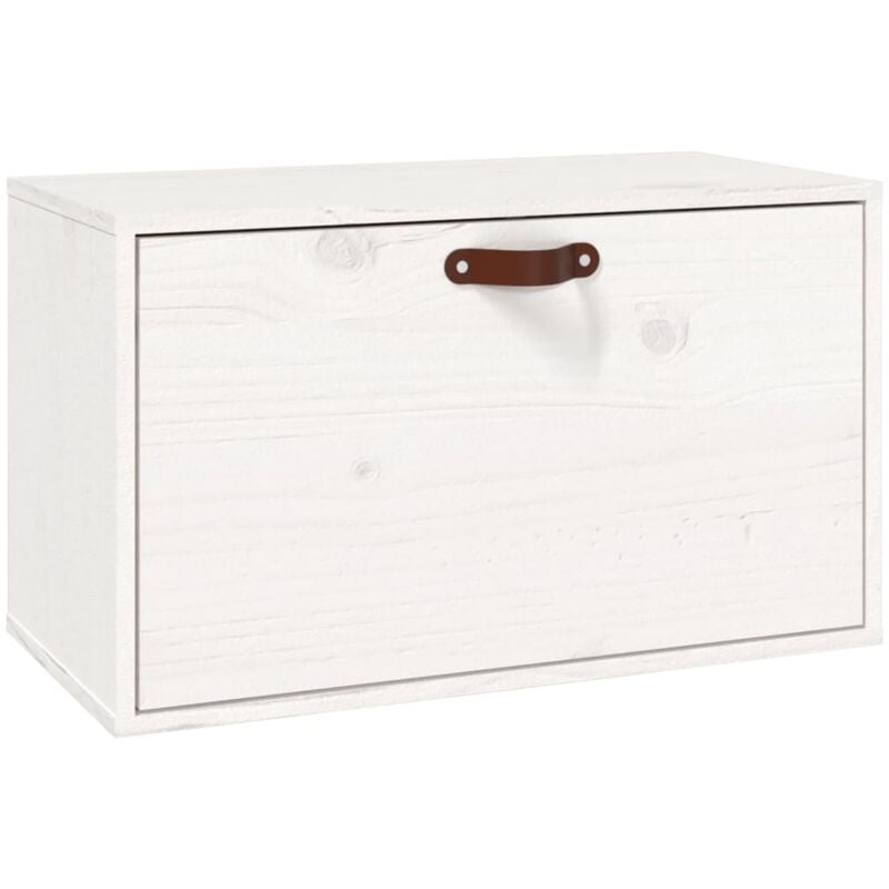 Vidaxl - Armoire murale Blanc 60x30x35 cm Bois de pin massif