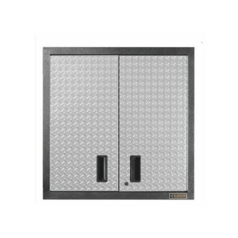 SUXXAN Armoire murale en métal avec porte rabattable pour garage, atelier,  cuisine (une armoire)