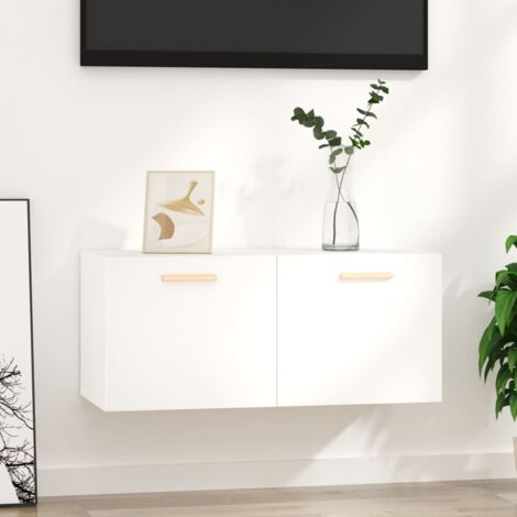 Armoire murale  Armoire de rangement  Armoire suspendue Blanc 80x35x36,5 cm Bois d'ingénierie RTJEX790782