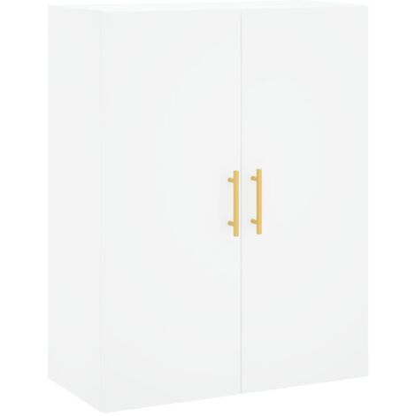 Armoire murale  Armoire murale de salle de bain  Meuble de rangement blanc 69,5x34x90 cm 11687