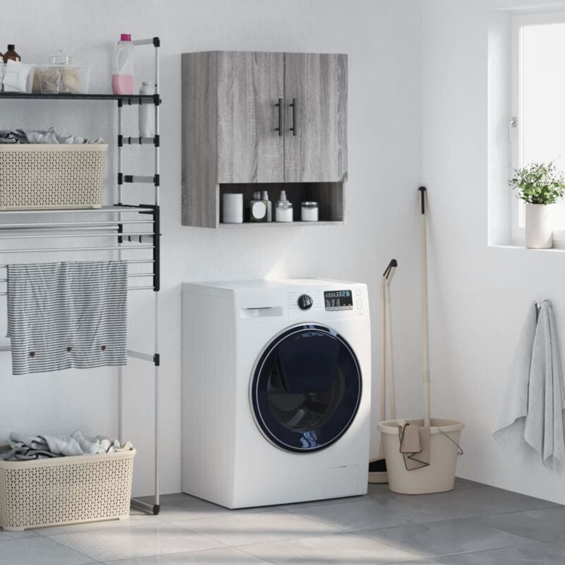 Maison Chic - Armoire murale Armoire murale de salle de bain Meuble de rangement sonoma gris 60x31x70 cm bois d'ingénierie 51953