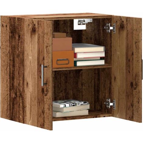 Armoire murale-Armoire suspendue-Meuble de rangement vieux bois 60x31x60 cm bois d'ingénierie 857702