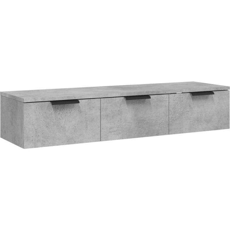 Vidaxl - Armoire murale Gris béton 102x30x20 cm Bois d'ingénierie