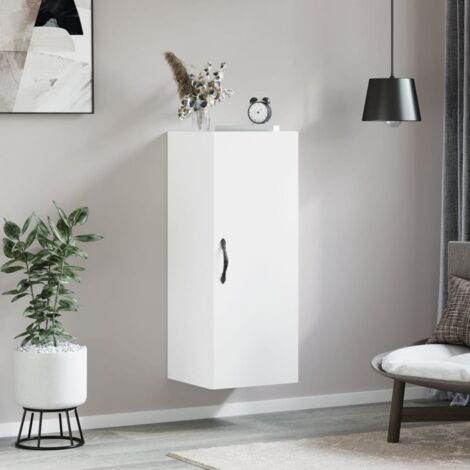 Armoire murale blanc 34,5x34x90 cm bois d'ingénierie vidaXL