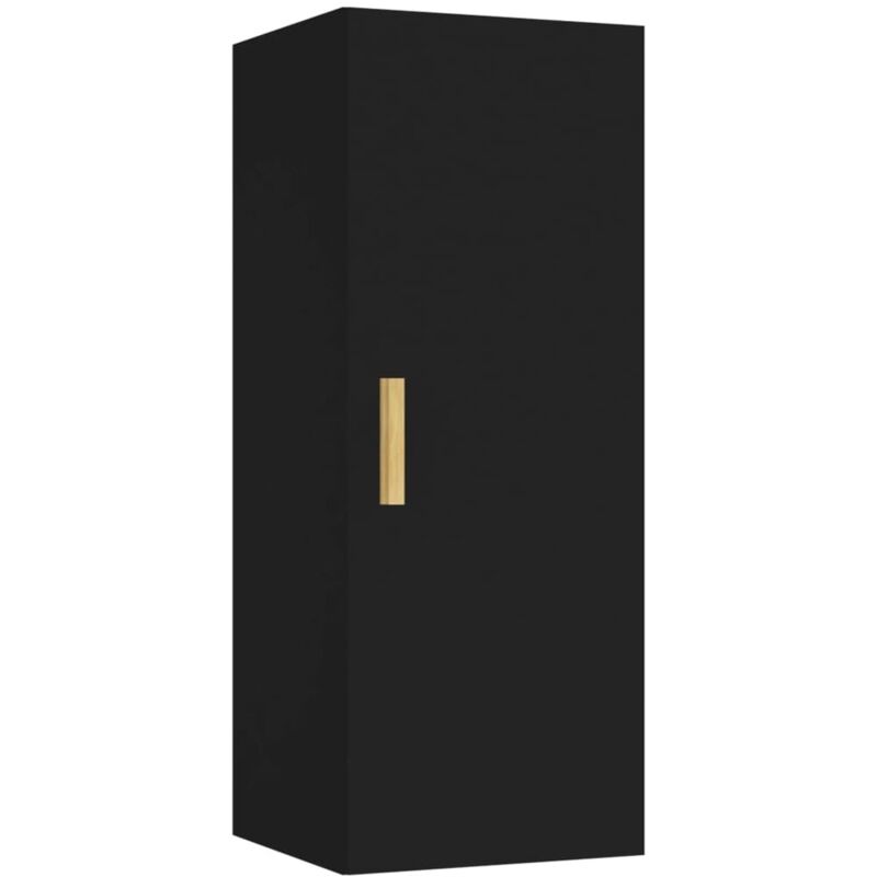 Vidaxl - Armoire murale Noir 34,5x34x90 cm Bois d'ingénierie