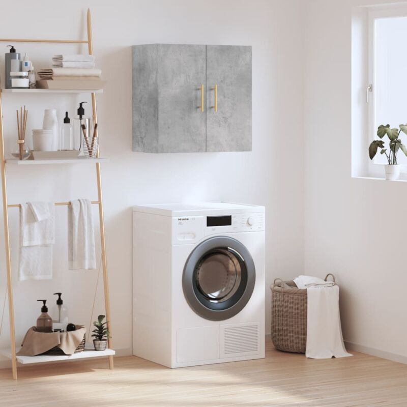 Vidaxl - Armoire murale gris béton 60x31x60 cm bois d'ingénierie