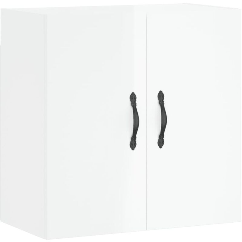 Armoire murale Blanc brillant 60x31x60 cm Bois d'ingénierie vidaXL