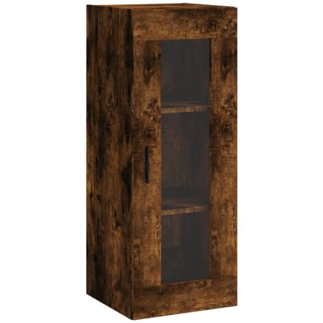 Armoire murale chêne fumé 34,5x34x90
