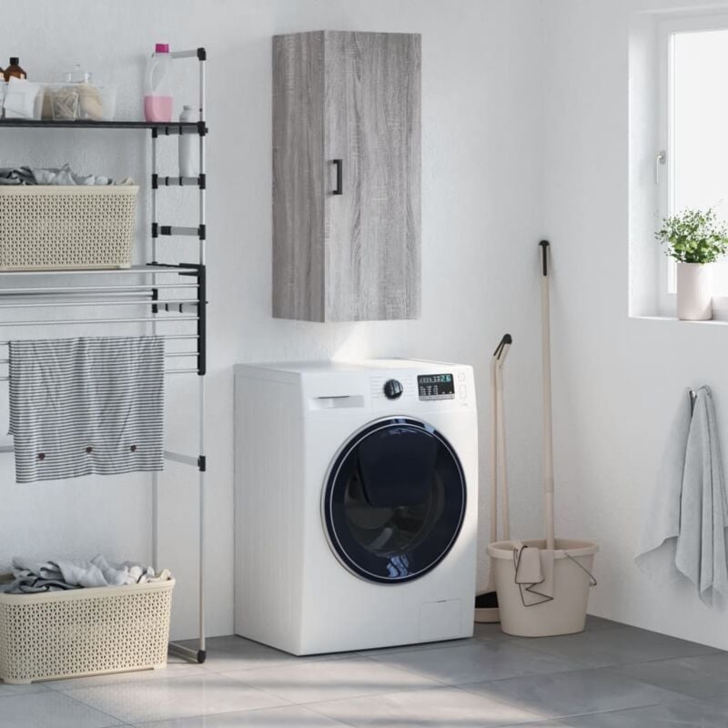 Vidaxl - Furniture Limited - Armoire murale sonoma gris 34,5x34x90 cm