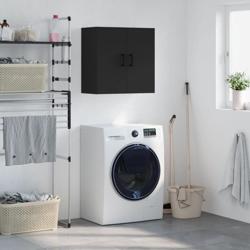 Vidaxl - Armoire murale noir 60x31x60 cm bois d'ingénierie