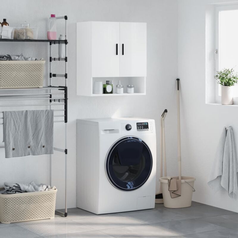 Vidaxl - Armoire murale Blanc brillant 60x31x70 cm Bois d'ingénierie