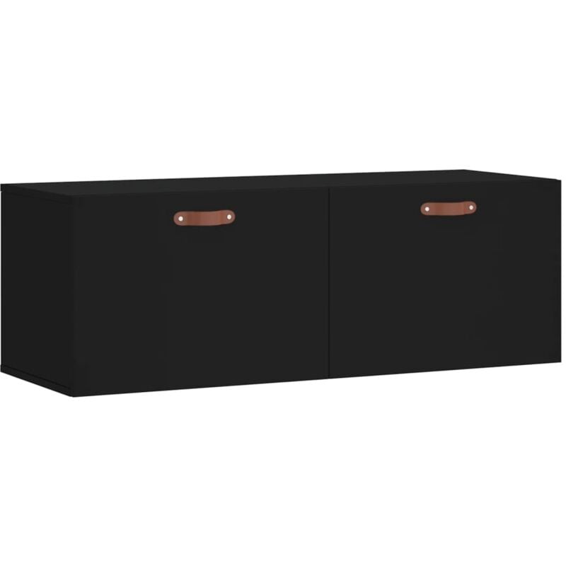 Vidaxl - Armoire murale noir 100x36,5x35 cm bois d'ingénierie