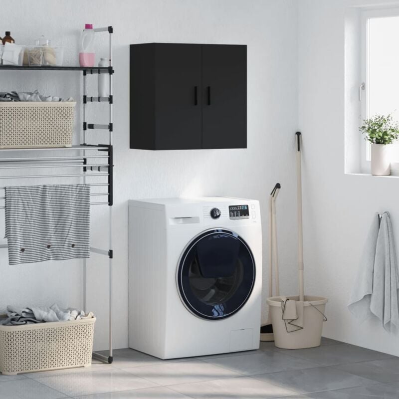 Vidaxl - Armoire murale noir 60x31x60 cm bois d'ingénierie