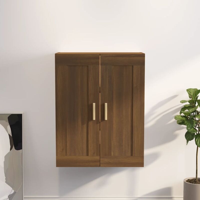Armoire murale chêne marron 69,5x32,5x90 cm bois ingénierie Vidaxl