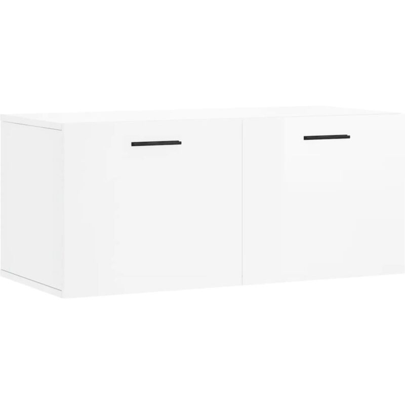 Vidaxl - Armoire murale blanc brillant 80x36,5x35 cm bois d'ingénierie