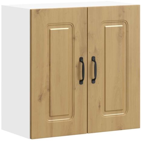 Armoire murale cuisine  Meuble de cuisine Kalmar chêne artisanal bois d'ingénierie