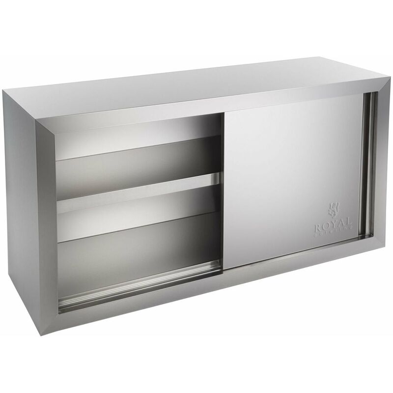 Helloshop26 - Armoire murale cuisine professionnelle inox 120 x 40 x 65 cm - Argenté