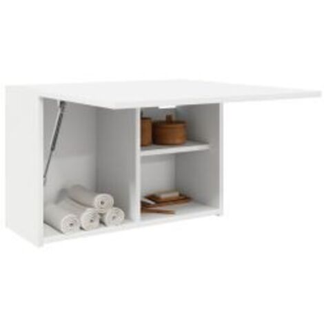 Armoire murale de bain blanc 60x25x40 bois d'ingénierie