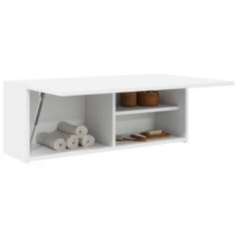 Armoire murale de bain blanc 80x25x30 bois d'ingénierie