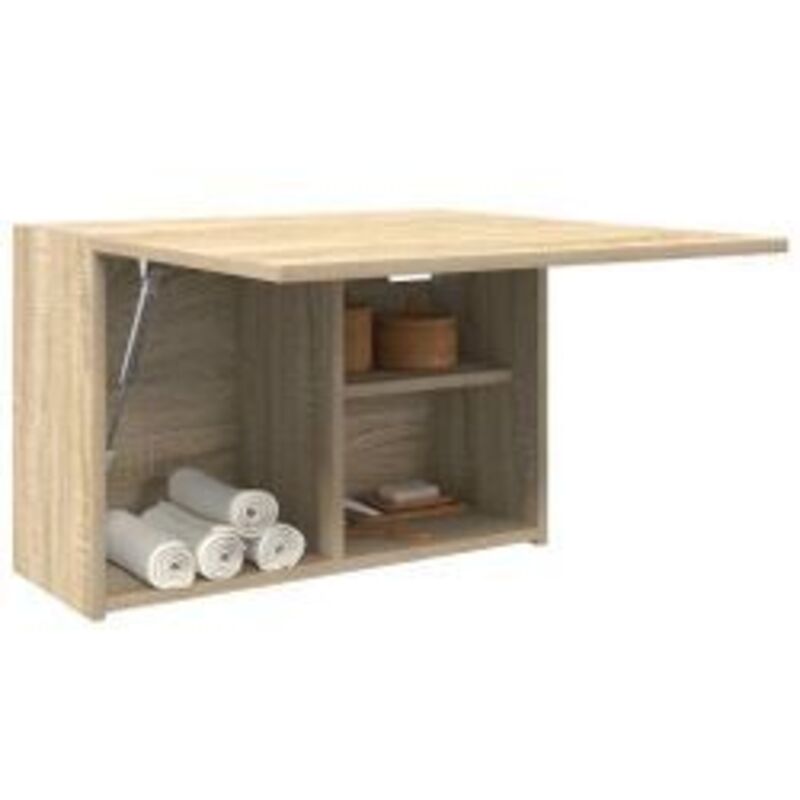 Armoire murale de bain chêne sonoma 60x25x40 bois ingénierie Armoire murale de bain chêne sonoma 60x25x40 bois ingénierie