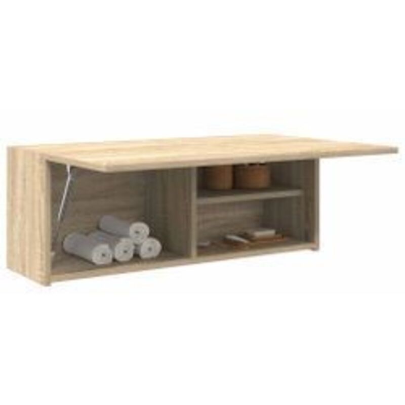 Armoire murale de bain chêne sonoma 80x25x30 bois ingénierie Armoire murale de bain chêne sonoma 80x25x30 bois ingénierie