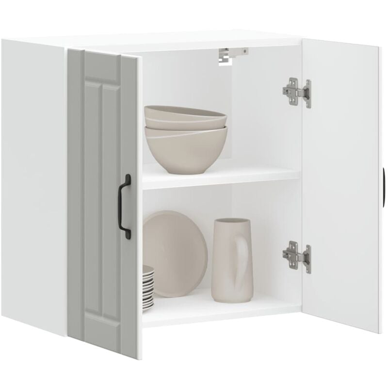 Vidaxl - Armoire murale de cuisine Lucca blanc bois d'ingénierie
