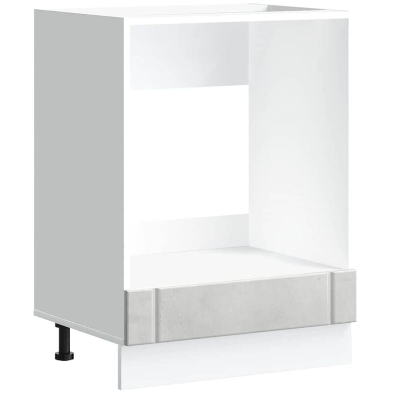 Vidaxl - Armoire de four Lucca gris béton bois ingénierie