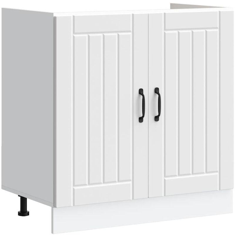 Vidaxl - Meuble de base de lavabo Lucca blanc bois d'ingénierie