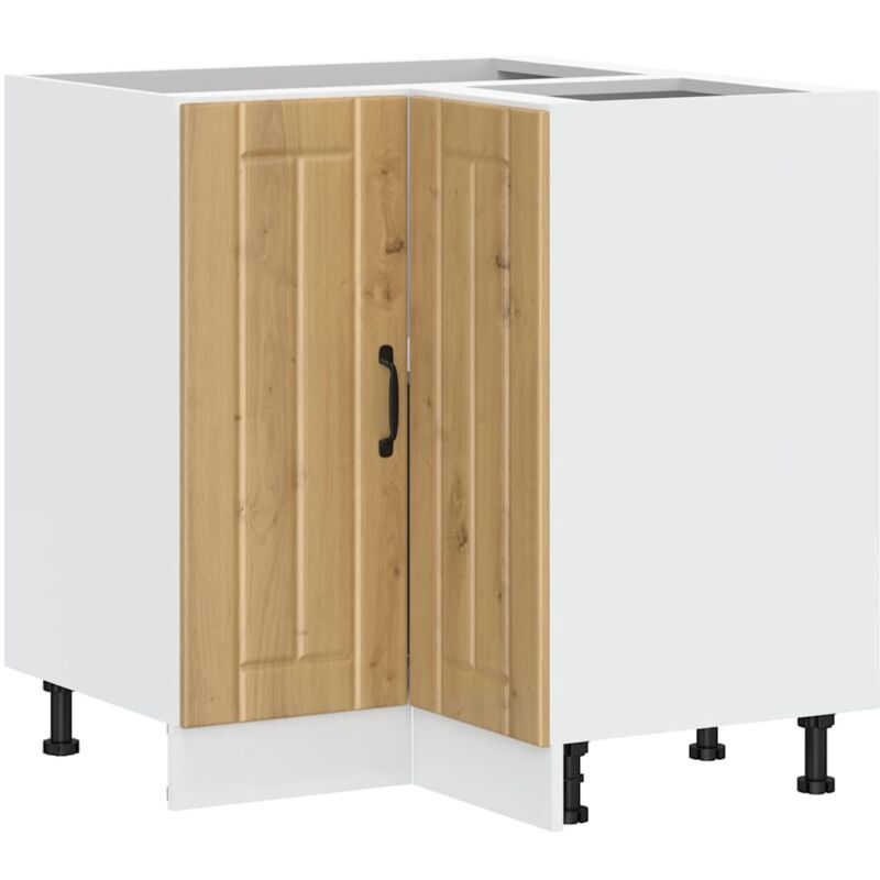 Vidaxl - Armoire d'angle de cuisine Lucca chêne artisanal