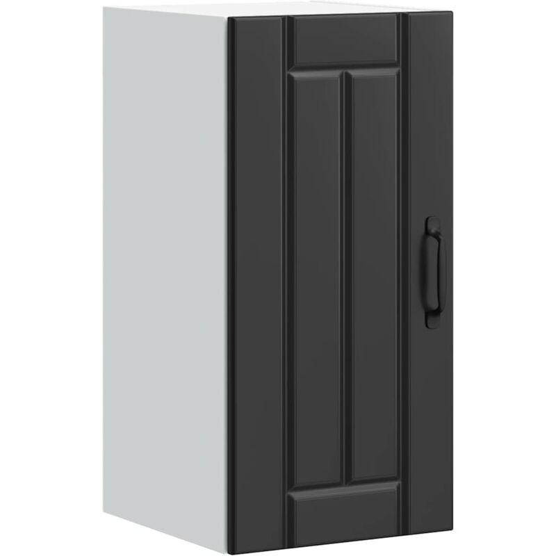 Vidaxl - Armoire murale de cuisine Lucca noir bois d'ingénierie