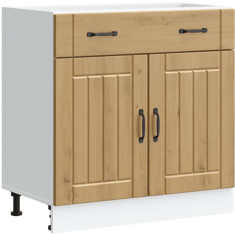 Vidaxl - Armoire de cuisine Lucca chêne artisanal bois ingénierie