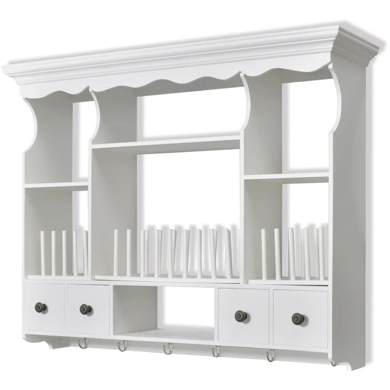 Armoire Murale De Cuisine Bois Blanc