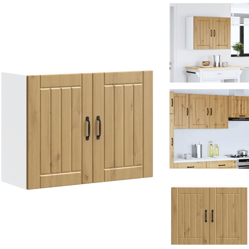 Armoire murale de cuisine Lucca chêne artisanal bois ingénierie - Armoire Murale De Cuisine - Armoires Murales De Cuisine - Meuble Mural De Cuisine