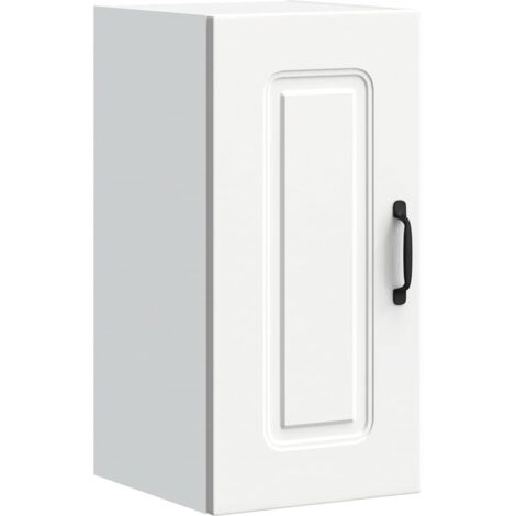 Armoire murale de cuisine  Meuble de cuisine Kalmar blanc bois d'ingénierie
