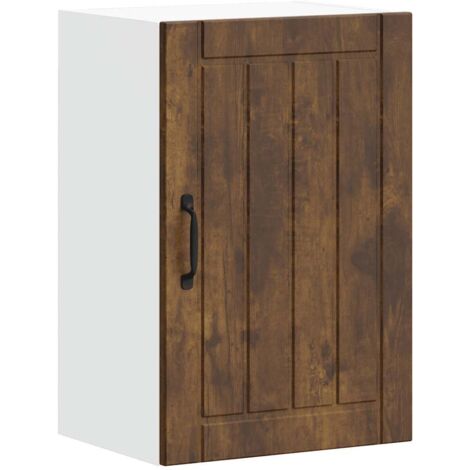 Armoire murale de cuisine  Meuble de cuisine Lucca chêne fumé bois ingénierie