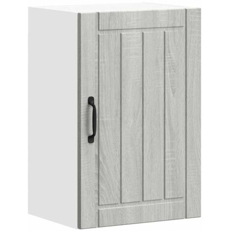Armoire murale de cuisine  Meuble de cuisine Lucca sonoma gris bois ingénierie