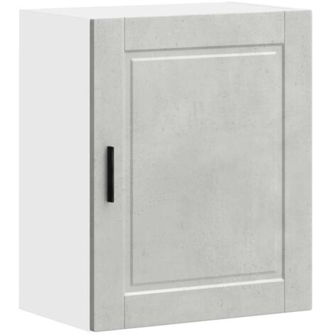 Armoire murale de cuisine  Meuble de cuisine Porto gris béton bois d'ingénierie
