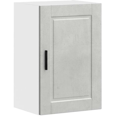 Armoire murale de cuisine  Meuble de cuisine Porto gris béton bois d'ingénierie